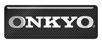 OnKyo 2.75"x1" Chrome Effect Domed Case Badge / Sticker Logo