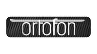 Ortofon 2"x0.5" Chrome Effect Domed Case Badge / Sticker Logo