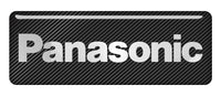 Panasonic 2.75"x1" Chrome Effect Domed Case Badge / Sticker Logo