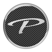 Paradigm 3,8 cm de diamètre rond effet chromé en forme de dôme pour badge/autocollant logo