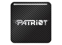 Patriot 1"x1" Chrome Effect Domed Case Badge / Sticker Logo