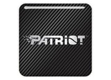 Patriot 1"x1" Badge de boîtier bombé effet chromé / Logo autocollant