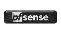 PfSense 2"x0.5" Chrome Effect Domed Case Badge / Sticker Logo