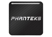 Phanteks 1"x1" Chrome Effect Domed Case Badge / Sticker Logo