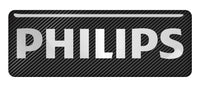 Philips 2.75"x1" Chrome Effect Domed Case Badge / Sticker Logo