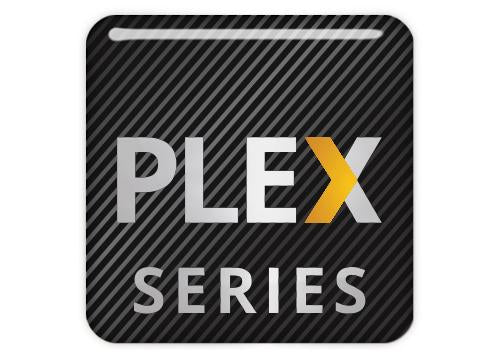 Plex Series 1"x1" Chrome Effect Domed Case Badge / Sticker Logo