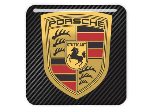 Porsche Design #1 1"x1" Chrome Effect Domed Case Badge / Sticker Logo