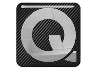Q Acoustics 1"x1" Chrome Effect Domed Case Badge / Sticker Logo
