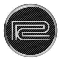 Roland 1.5" Diameter Round Chrome Effect Domed Case Badge / Sticker Logo