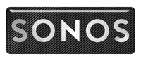 Sonos 2.75"x1" Chrome Effect Domed Case Badge / Sticker Logo