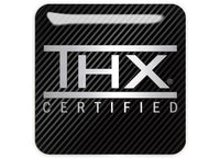 THX Certified 1"x1" Chrome Effect Domed Case Badge / Sticker Logo
