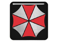 Umbrella Corporation Resident Evil 1"x1" Chrome Effect Domed Case Badge / Sticker Logo