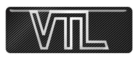 VTL 2.75"x1" Chrome Effect Domed Case Badge / Sticker Logo