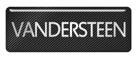 Vandersteen 2.75"x1" Chrome Effect Domed Case Badge / Sticker Logo