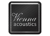 Vienna Acoustics Insignia/logotipo adhesivo de caja abovedada con efecto cromado de 1"x1"