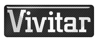 Vivitar 2.75"x1" Chrome Effect Domed Case Badge / Sticker Logo