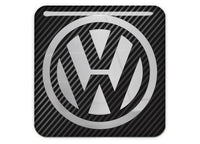 Volkswagen VW 1"x1" Chrome Effect Domed Case Badge / Sticker Logo