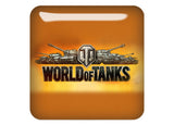 World Of Tanks Design #3 1"x1" Badge/autocollant en forme de dôme effet chromé