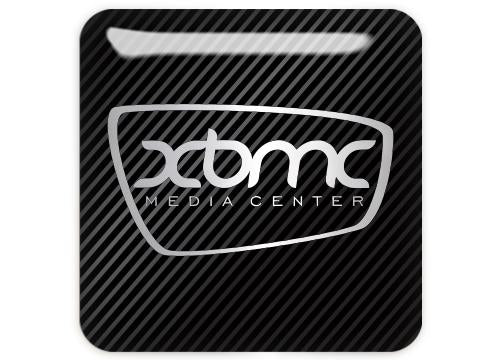 XBMC 1"x1" Chrome Effect Domed Case Badge / Sticker Logo