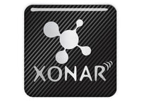 Xonar by Asus 1"x1" Chrome Effect Domed Case Badge / Sticker Logo