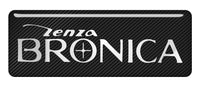 Zenza Bronica 2.75"x1" Chrome Effect Domed Case Badge / Sticker Logo