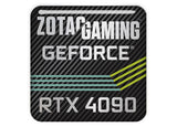 Zotac GeForce RTX 4090 1"x1" Estuche abovedado con efecto cromado Insignia / Logotipo adhesivo
