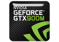 nVidia GeForce GTX 900M 1"x1" Chrome Effect Domed Case Badge / Sticker Logo