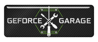 nVidia GeForce Garage 2.75"x1" Chrome Effect Domed Case Badge / Sticker Logo